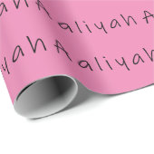 Aaliyah Name Geschenkpapier (Rolleneckpunkt)