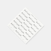 Aaliyah Name Serviette (Ecke)