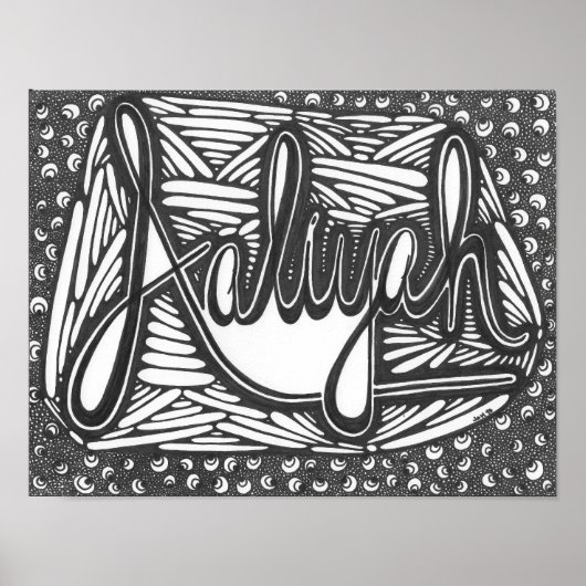 Aaliyah Poster (Vorne)