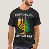 Aam Merry Chrismukkah Happy Hanukkah Christmas Tre T-Shirt (Vorderseite)