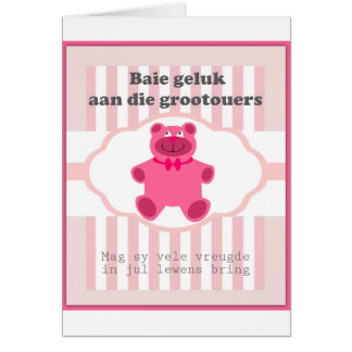 Aan Baie geluk die grootouers