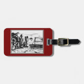 Aan land tekening gepäckanhänger (Vorderseite horizontal)