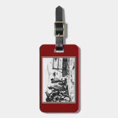 Aan land tekening gepäckanhänger (Vorderseite vertikal)