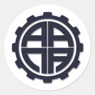 AANA GEAR RUNDER AUFKLEBER