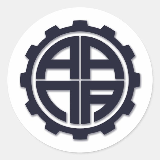 AANA GEAR RUNDER AUFKLEBER (Vorderseite)