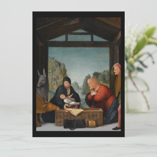 Aanbidding der Herders Abiding Shepherds (Stehend Vorderseite)