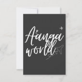Aangaworld Einladung (Vorderseite)
