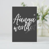 Aangaworld Einladung (Stehend Vorderseite)