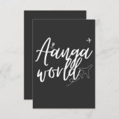 Aangaworld Einladung (Vorne/Hinten)