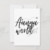 AANGAWORLD EINLADUNG (Vorderseite)