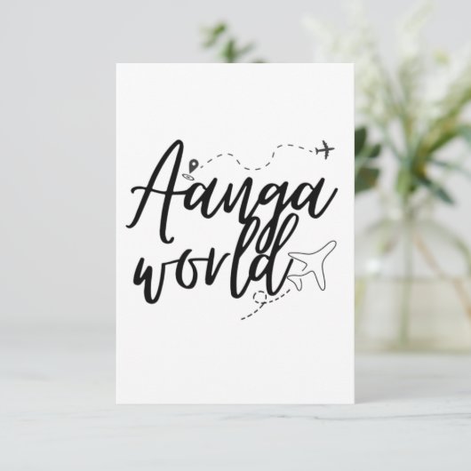 AANGAWORLD EINLADUNG (Stehend Vorderseite)