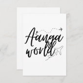 AANGAWORLD EINLADUNG (Vorne/Hinten)