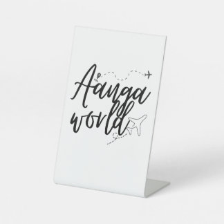 Aangaworld Sockelschild
