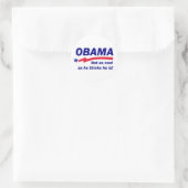 Aaobamacool Runder Aufkleber (Tasche)