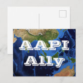 AAPI Ally Postcard Postkarte (Vorne/Hinten)