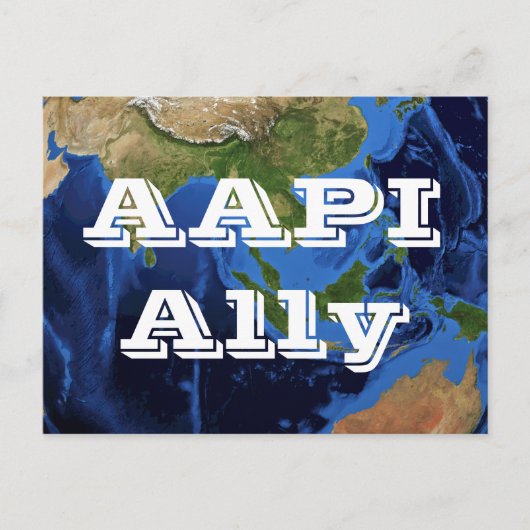 AAPI Ally Postcard Postkarte (Vorderseite)