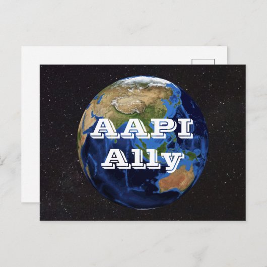 AAPI Ally Postkarte (Vorne/Hinten)
