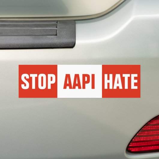 AAPI Asian Hate Autoaufkleber stoppen (Auf Auto)