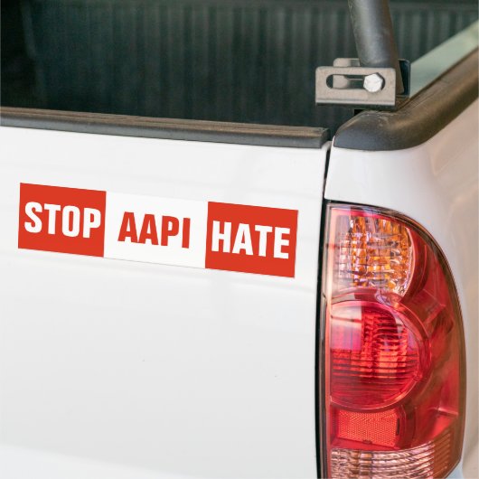AAPI Asian Hate Autoaufkleber stoppen (Auf Lkw)