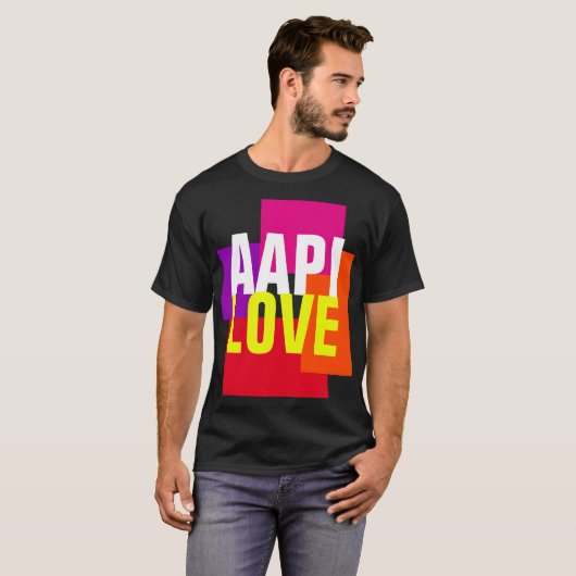 Aapi Liebe Typografie T - Shirt (Vorne ganz)