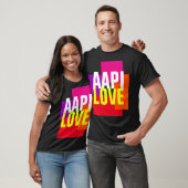 Aapi Liebe Typografie T - Shirt (Unisex)