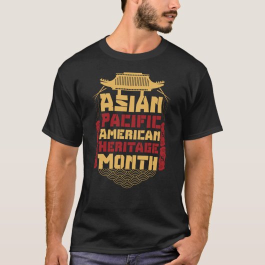Aapi-Monatsgeschenk:Asiatisch-pazifisches amerikan T-Shirt (Vorderseite)