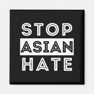 aapi, stoppen asiatischen Hass, asiatische Leben M Magnet