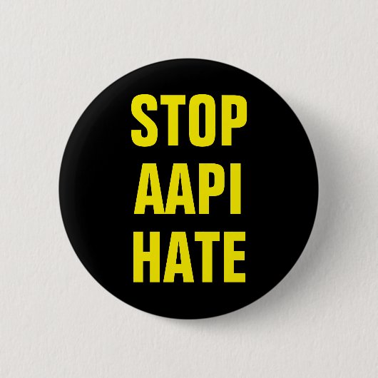 AAPI stoppt asiatisches Hass Button (Vorderseite)