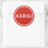 Aarau City Pride Emblem – Swiss Identity Runder Aufkleber (Tasche)