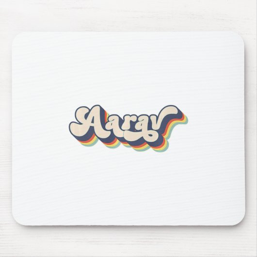 Aarav Name Personalisiert Nachname Vorname Aarav P Mousepad (Vorne)