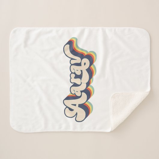 Aarav Name Personalisiert Nachname Vorname Aarav P Sherpadecke (Vorderseite (Horizontal))