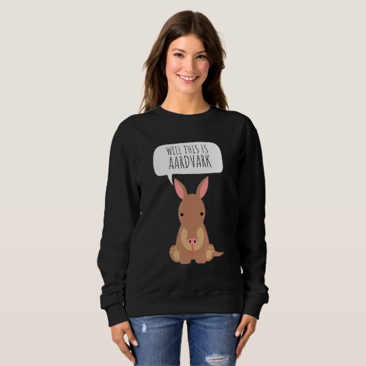 Aardvark Anteater African Ant Bear Edentate Armadi Sweatshirt (Vorne ganz)
