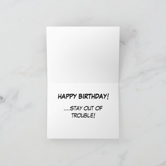 Aardvark black pen drawing tangle with ant karte (Innenseite)