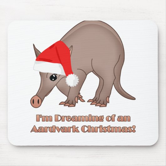 Aardvark Christmas Mousepad (Vorne)