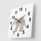 Aardvark Clock Quadratische Wanduhr (Winkel)