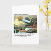 Aardvark Dentistry Funny Gifts & Collectibles Karte (Gelbe Blume)