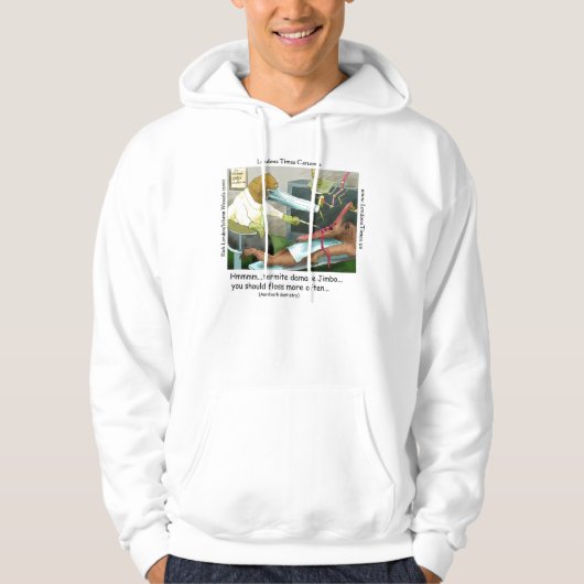 Aardvark Dentistry Funny Hoodie von Rick London (Vorderseite)