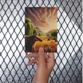 Aardvark in Sunlit Field Postkarte