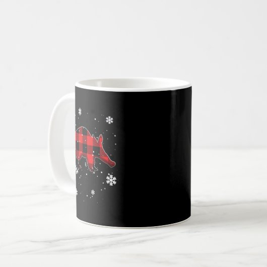 Aardvark Plaid Christmas  Kaffeetasse (Vorderseite Links)