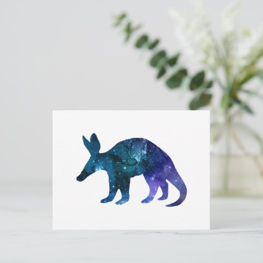 Aardvark Postkarte (Stehend Vorderseite)