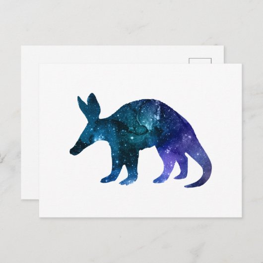 Aardvark Postkarte (Vorne/Hinten)