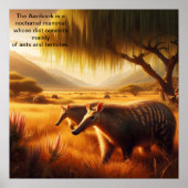 Aardvark Serene Wildlife Harmony Poster (Vorne)