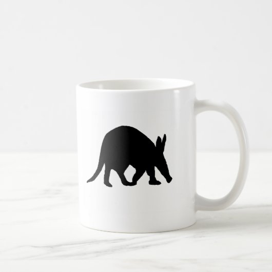 Aardvark-Silhouette Kaffeetasse (Rechts)