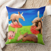 Aardvarks beim Spielen Kissen (Decke)