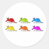 Aardvarks Runder Aufkleber (Vorderseite)