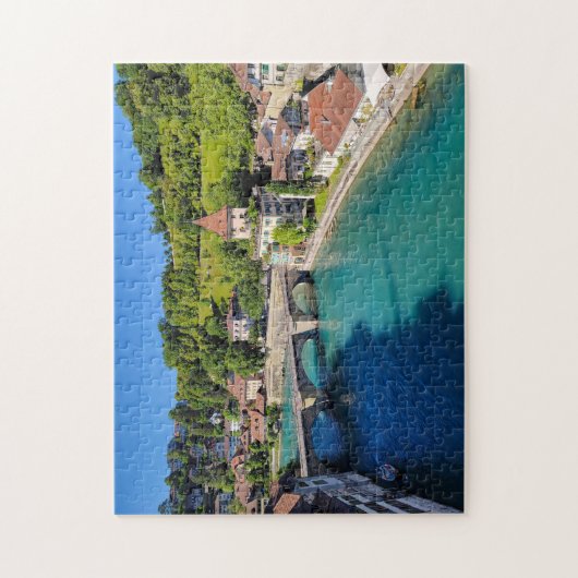 Aare River, Bern, Schweiz Puzzle (Vertikal)