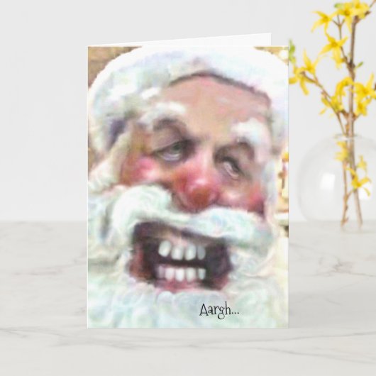 Aargh.. Weihnachten Karte (Gelbe Blume)