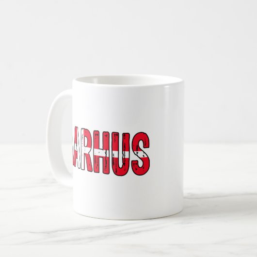 Aarhus Dänemark Kaffeetasse (Vorderseite Links)