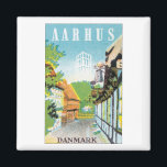 AARHUS, Dänemark Magnet<br><div class="desc">Vintage Reiseplakate, Gepäckaufkleber und Postkarten aus der ganzen Welt. Tolle Geschenkidee für Sammler! Karo unsere anderen Produkte mit diesem Design. Tragetaschen, T-Shirts und Tasse sind in vielen Stilen und Farben erhältlich. Nicht alle Bilder funktionieren bei allen Produkten gut. Wenn Sie ein Bild auf einem bestimmten Produkt platzieren möchten und Sie...</div>