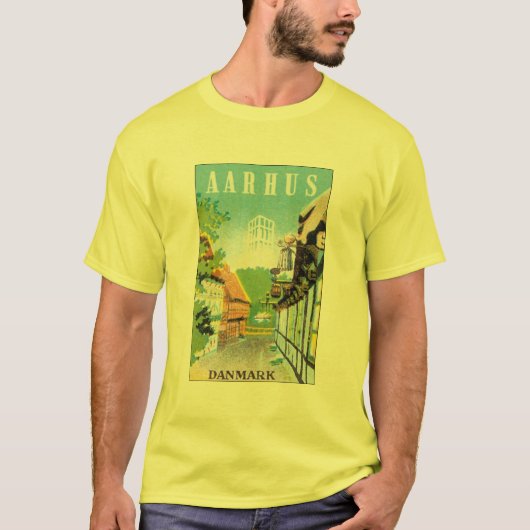 AARHUS, Dänemark T-Shirt (Vorderseite)